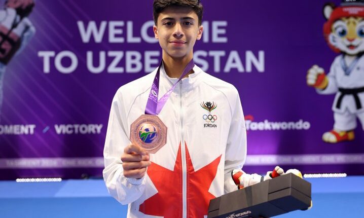 لاعب التايكواندو شاهين يحرز برونزية بطولة العالم للناشئين 