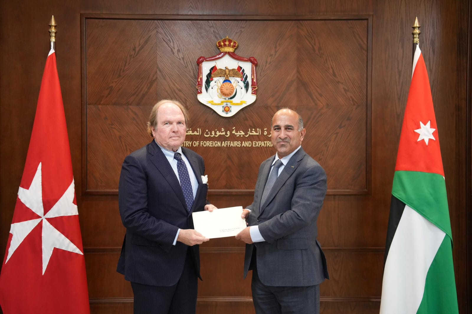 تسلُم أوراق اعتماد سفير المستشارية العسكرية لفرسان مالطا