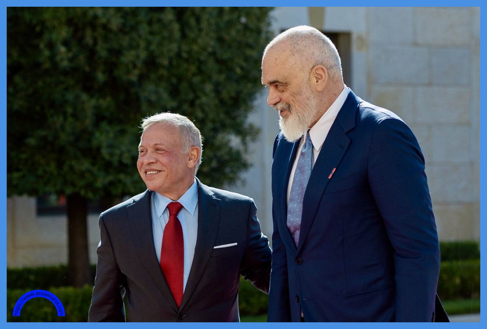 الملك يستقبل رئيس وزراء ألبانيا إيدي راما