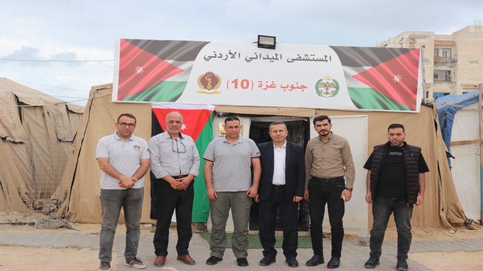 مدير عام مستشفيات قطاع غزة يزور المستشفى الميداني الأردني 