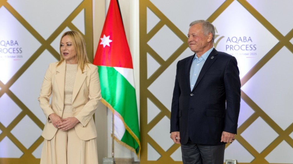 الملك ورئيسة وزراء إيطاليا يترأسان جولة جديدة من مبادرة "اجتماعات العقبة"