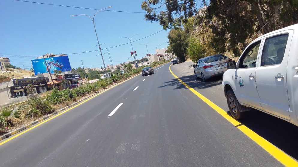 انتهاء صيانة طريق وادي الشجرة في محافظة البلقاء