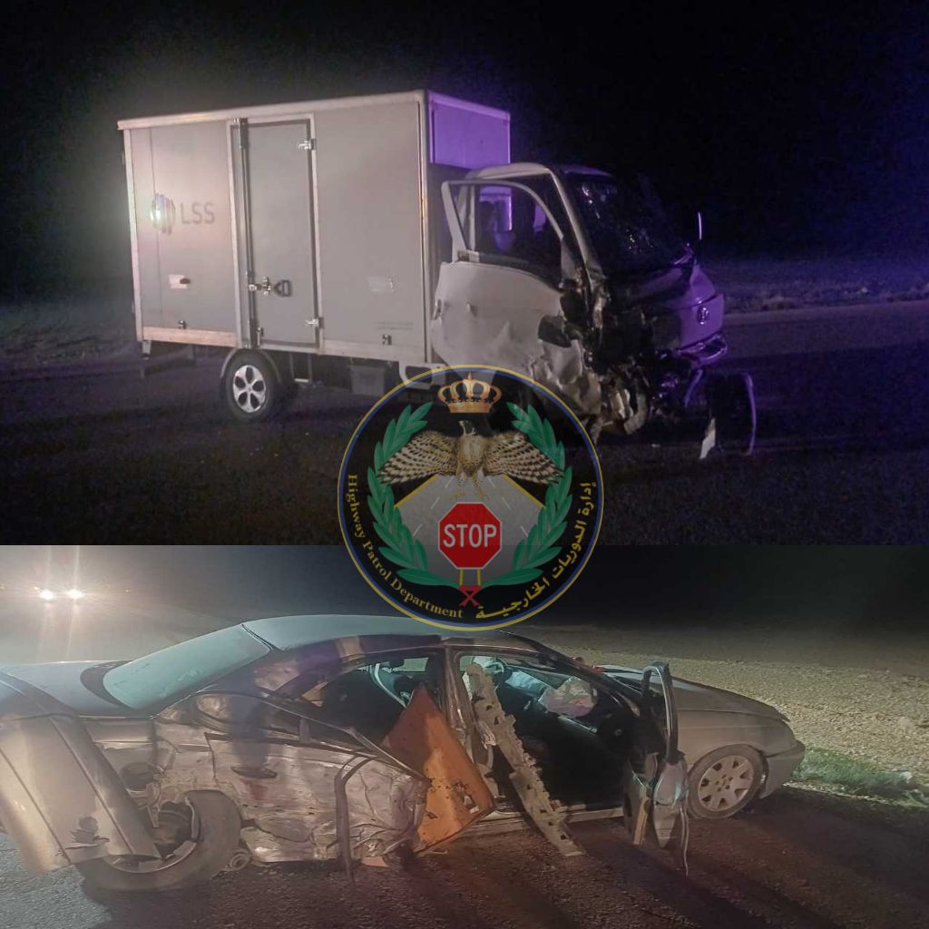 وفاة و5 إصابات في حادث تصادم بين مركبتين
