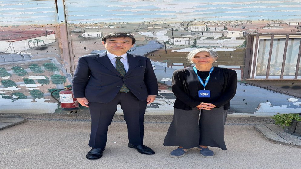 السفير الياباني يزور مخيم الزعتري 