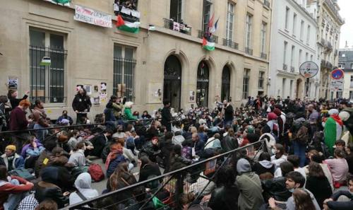الاحتجاجات الطلابية الداعمة لغزة تصل إلى باريس