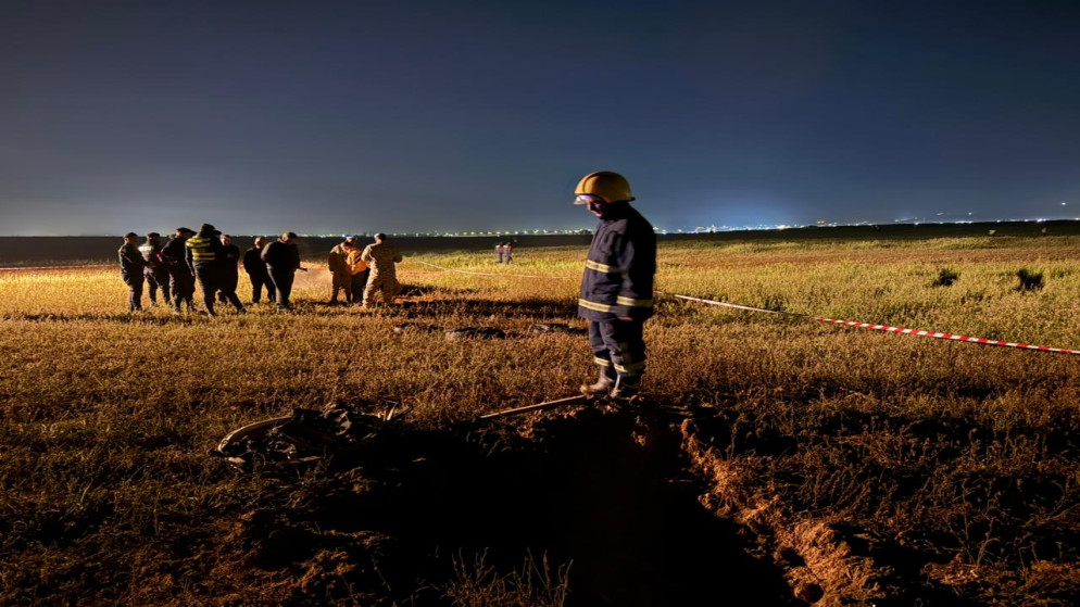 سقوط شظايا في منطقة خالية بالرمثا ولا إصابات