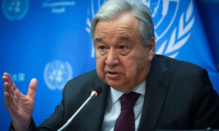غوتيريش: العمليات الإنسانية بغزة على أجهزة الإنعاش