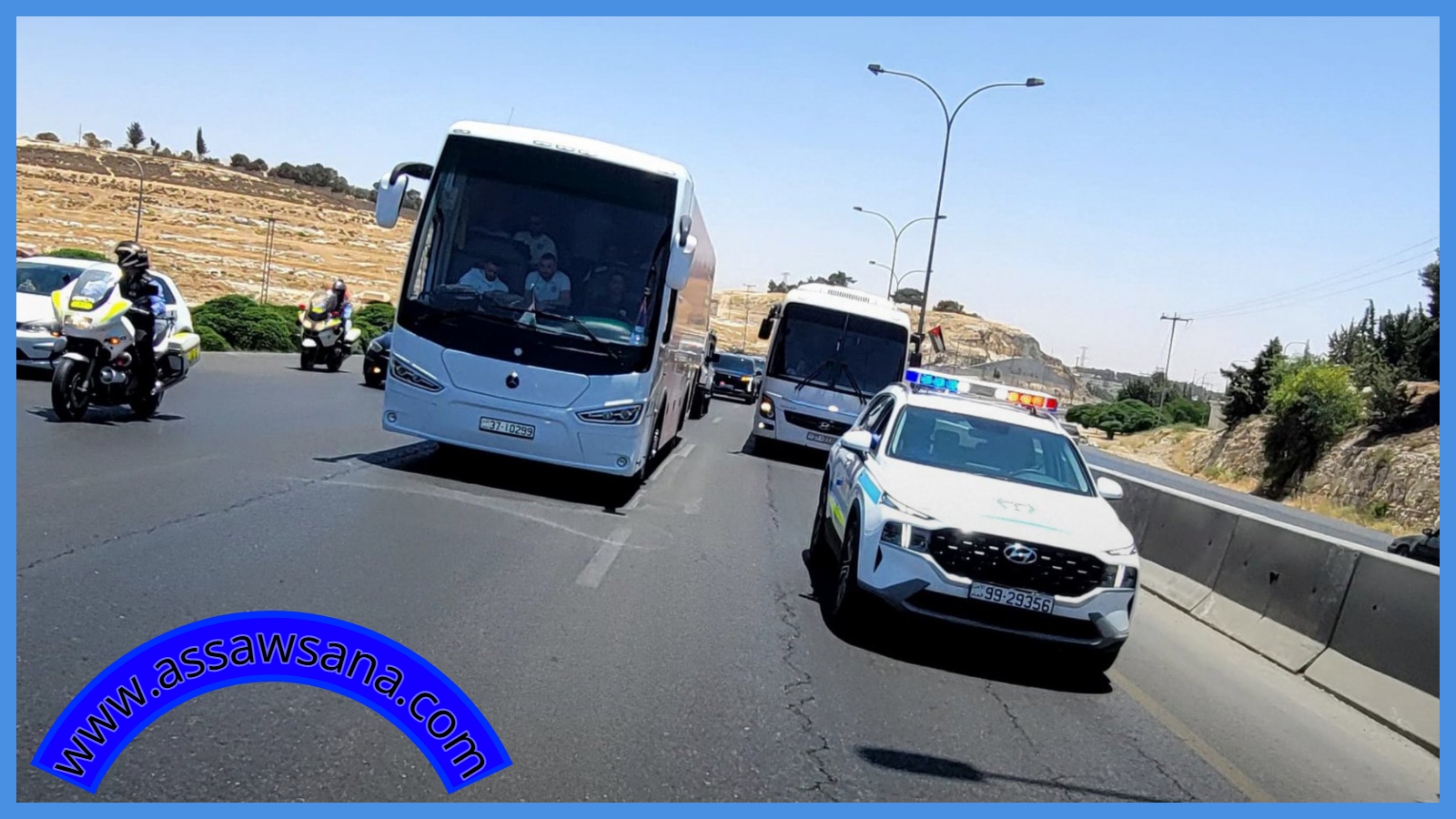حافلات النشامى تجوب شوارع عمّان احتفالاً بالتأهل التاريخي للمونديال