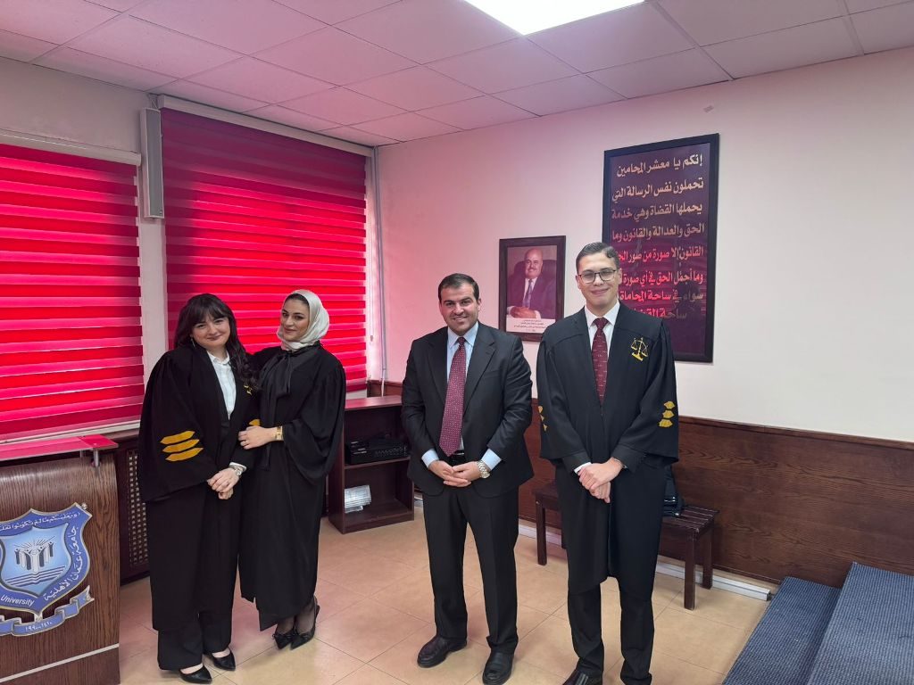 كلية الحقوق في عمّان الأهلية تحرز المركز الأول وتمثل الأردن في مسابقة المحكمة الصورية العربية 2026