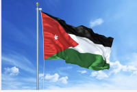 رفع العلم الأردني على بلدة أميركية  