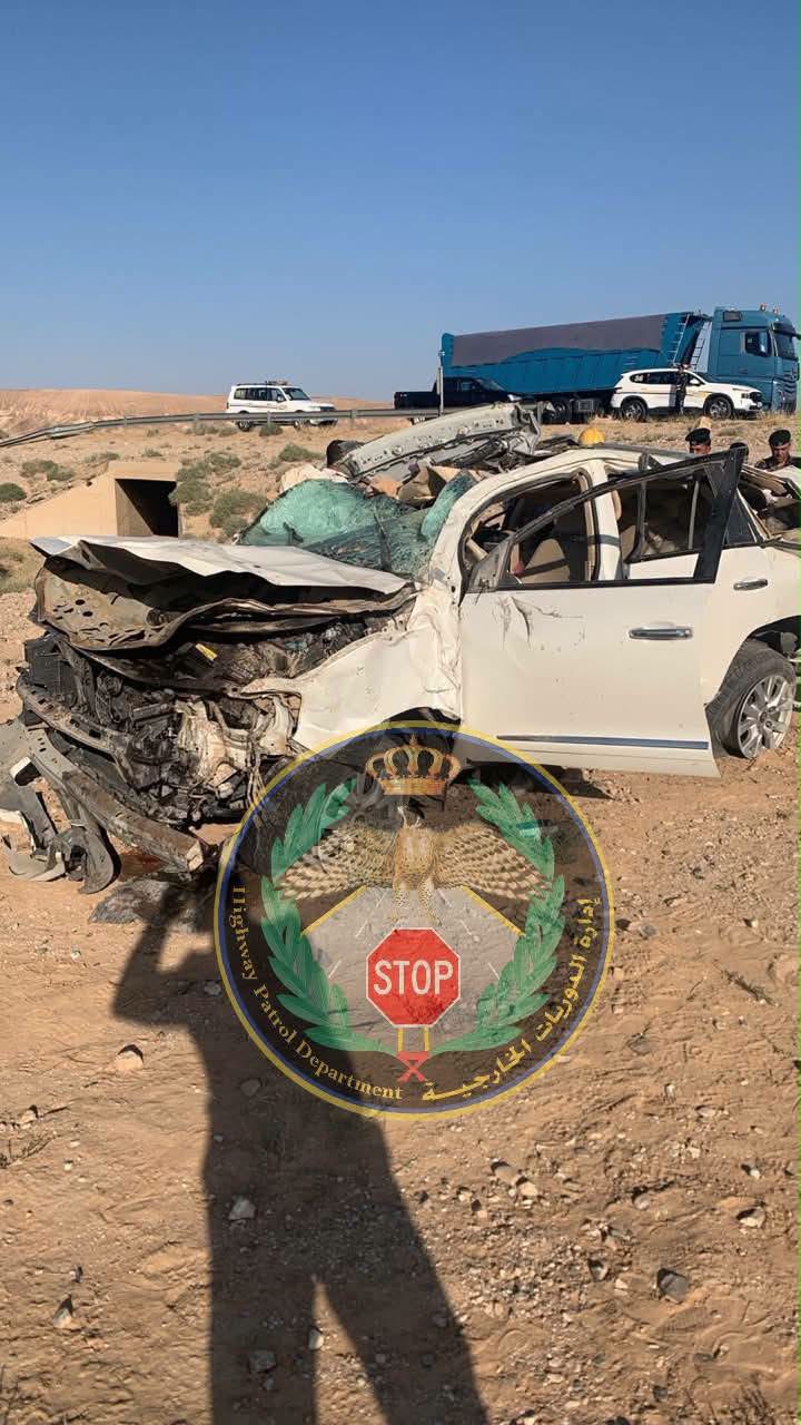 ‏وفاة أم وأطفالها الثلاث في حادث أليم على الطريق الصحراوي