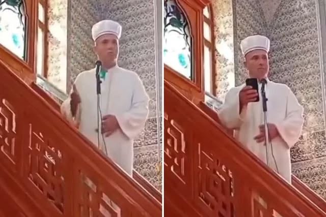 إمام تركي يطرد المصلين ويمتنع عن إلقاء الخطبة ..  فيديو