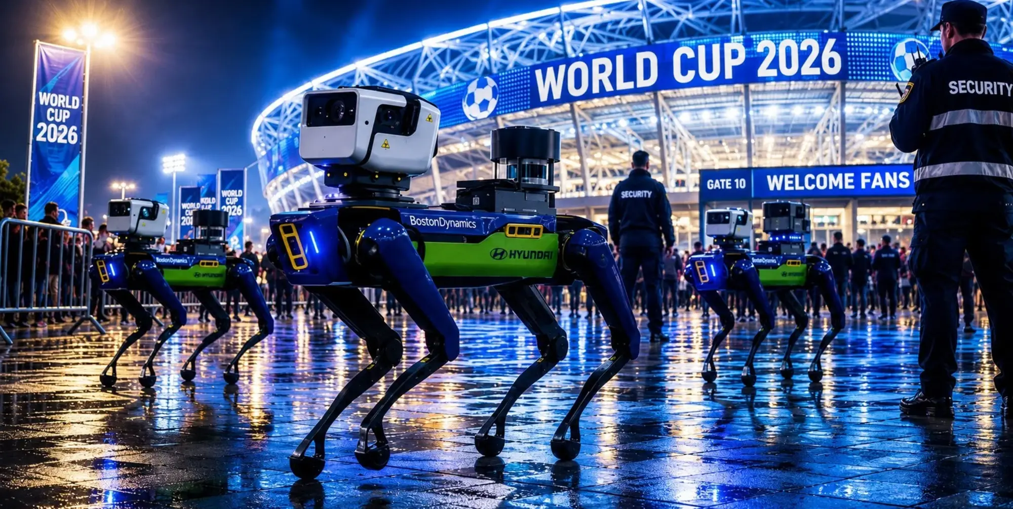 تكنولوجيا غير مسبوقة في مونديال 2026 ..  كلاب روبوتية لتأمين الملاعب