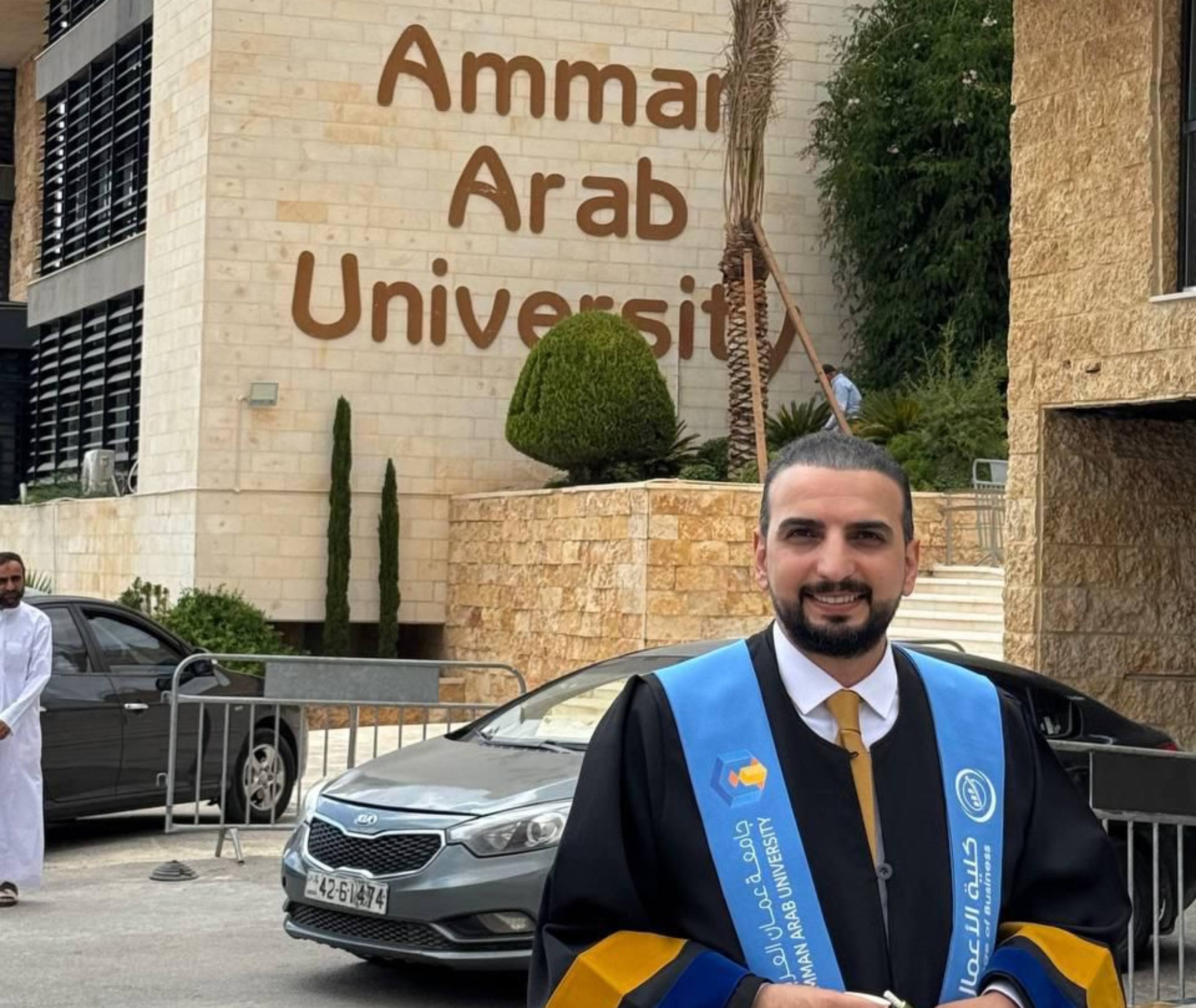 قيس ربيحات ..  مبارك الماجستير