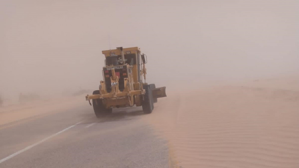 كثبان رملية على طريق وادي عربة