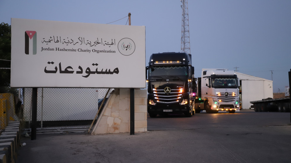 الخيرية الهاشمية: وصول القافلة الإغاثية الأردنية الرابعة إلى لبنان الخميس