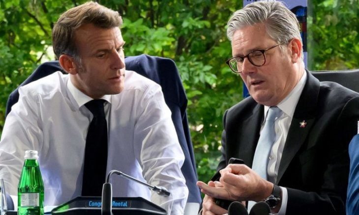 ستارمر وماكرون يشددان على ضرورة شمول لبنان بالهدنة