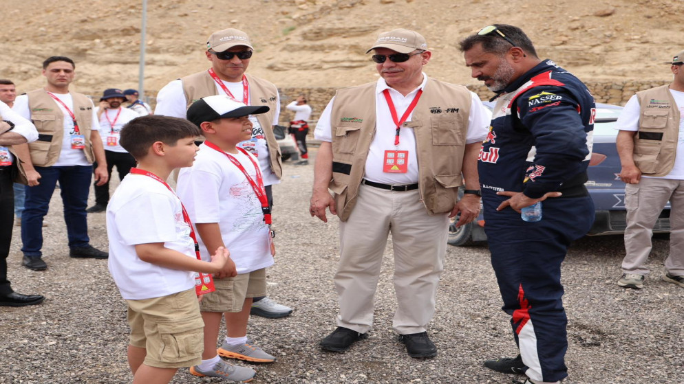 الأمير فيصل يتابع فعاليات اليوم الثاني من رالي الأردن الدولي