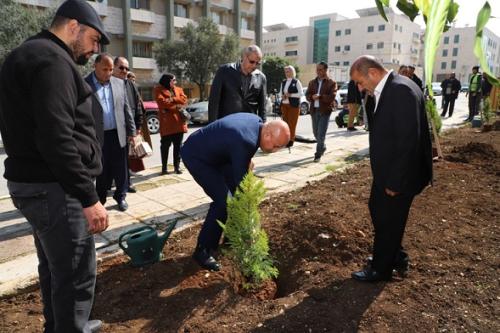 جامعة اليرموك تحتفل بيوم الشجرة