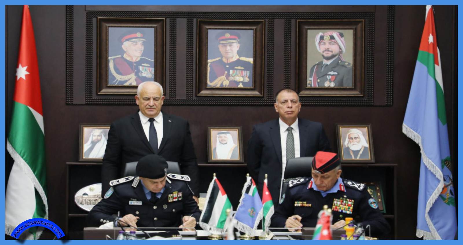 توقيع مذكّرة تفاهم بين الأمن العام والشرطة الفلسطينية