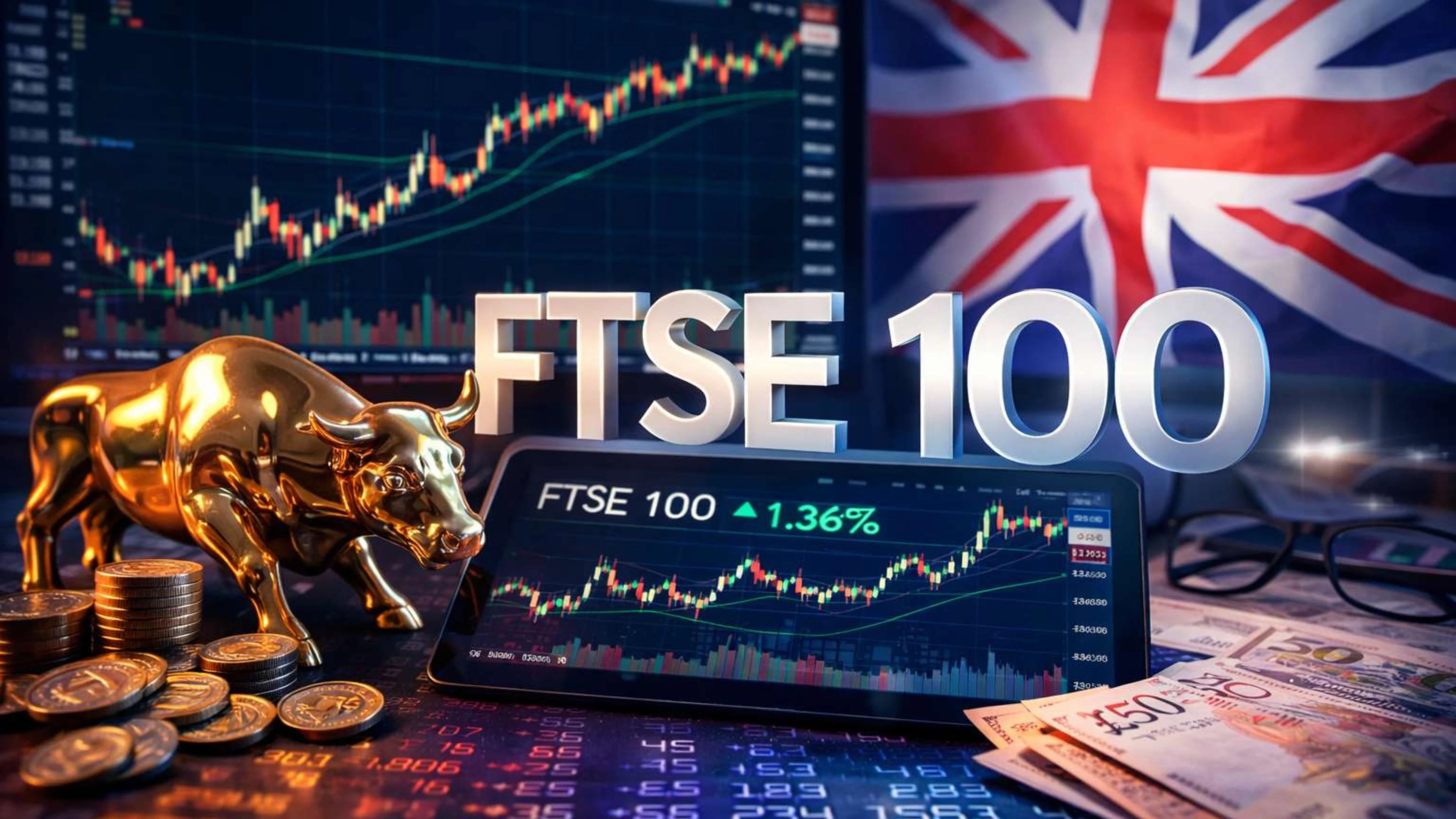 ارتفاع مؤشر FTSE 100 البريطاني