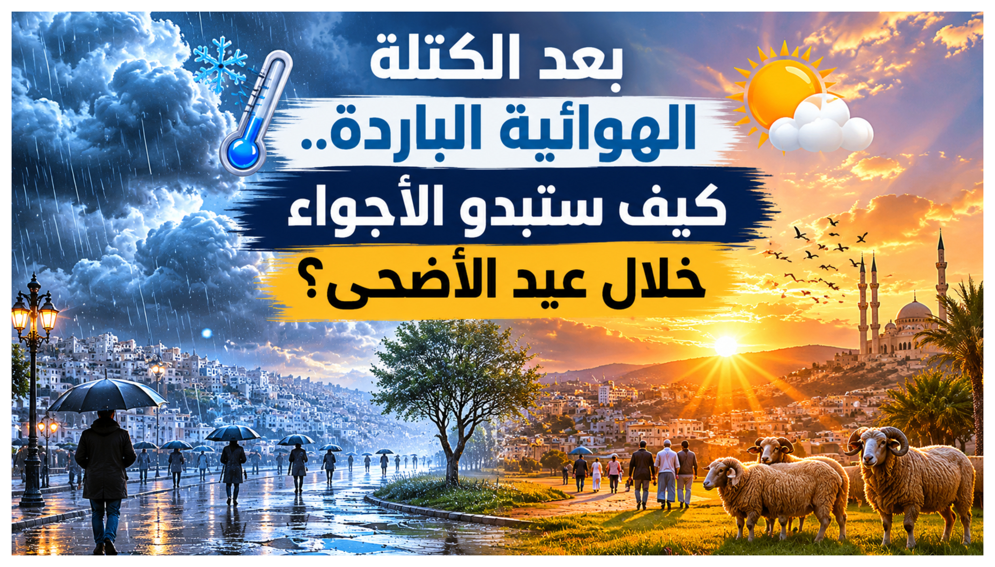 بعد الكتلة الهوائية الباردة ..  كيف ستبدو الأجواء خلال عيد الأضحى