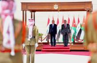 الملك يستقبل الرئيس العراقي