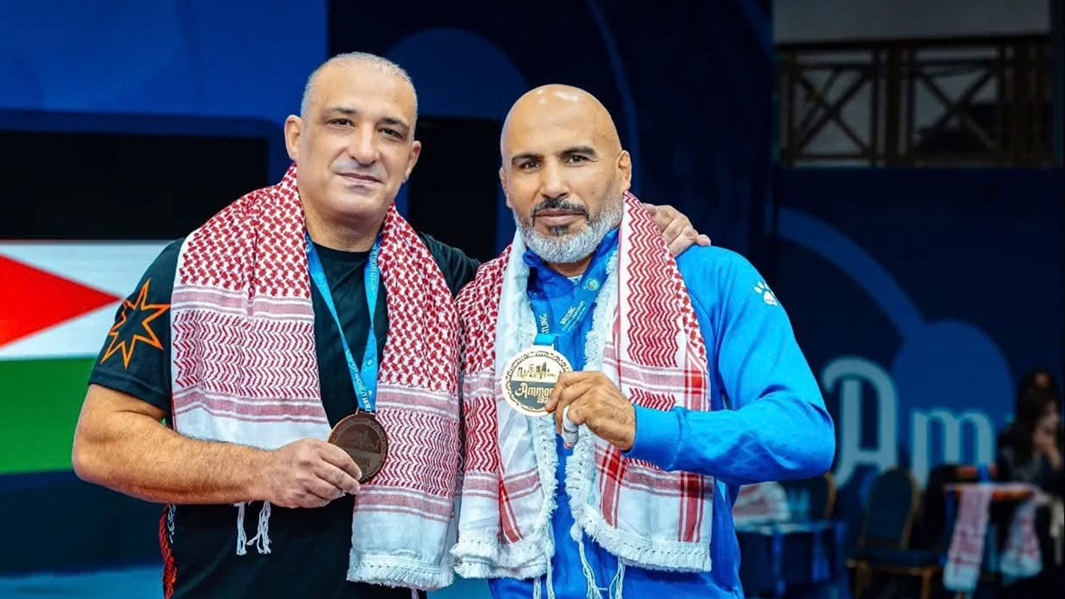 ذهبية وبرونزية للأردن في بطولة العالم لمصارعة الأساتذة بعمان
