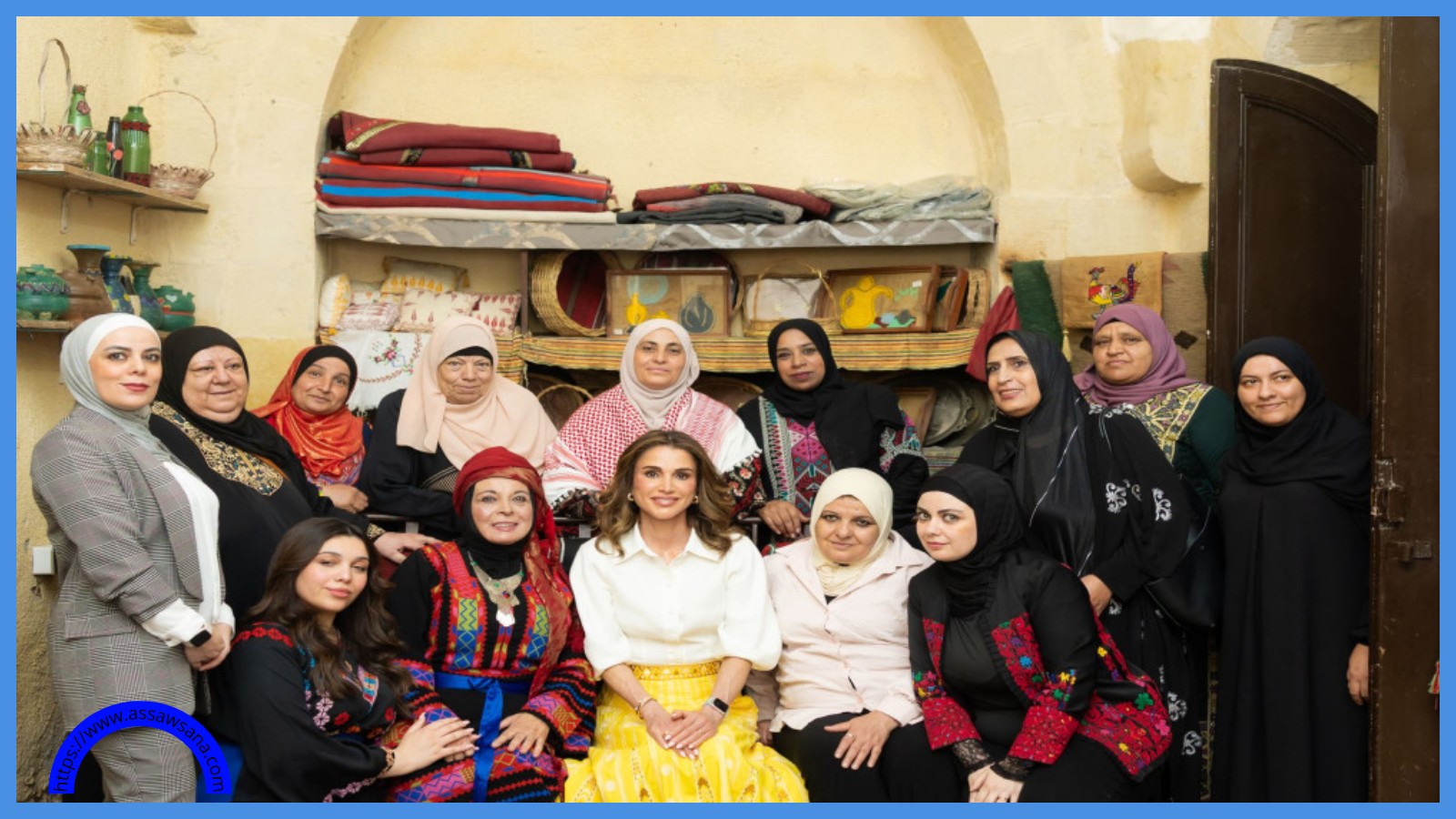 الملكة رانيا تزور السلط وتطلع على عدد من المشاريع ..  صور
