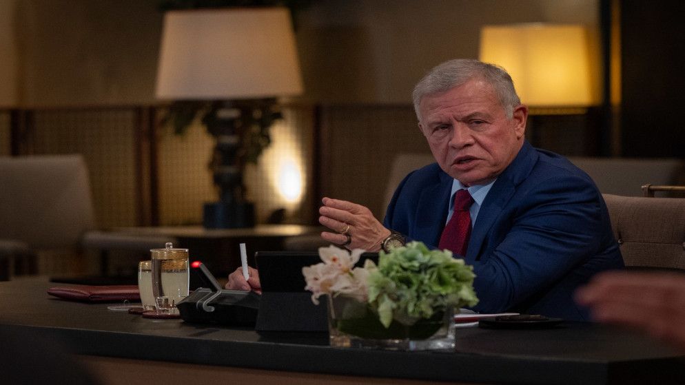 الملك: وقف اطلاق النار يجب أن ينهي الحرب 