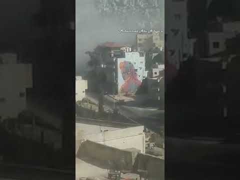 لحظة انهيار عمارة اللويبدة