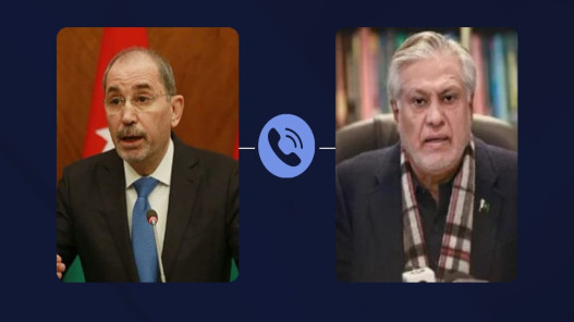 الصفدي وإسحاق دار يبحثان التهدئة الإقليمية
