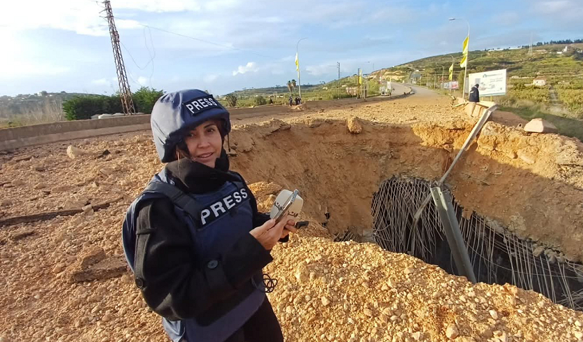 استشهاد الزميلة الصحافية آمال خليل في الطيري جنوبي لبنان