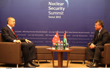 الملك يلتقي أردوغان 