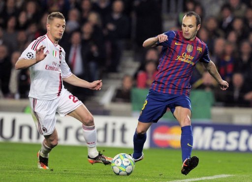 برشلونة يحسم موقعته مع ميلان ويتأهل إلى نصف النهائي 