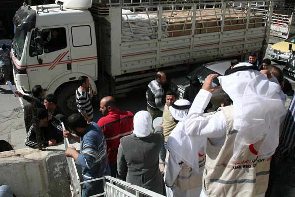 مساعدات اماراتية للاجئين السوريين في الاردن