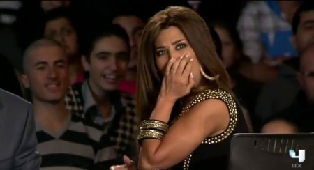  نجوى كرم تهرب من طاولة Arabs Got Talent 