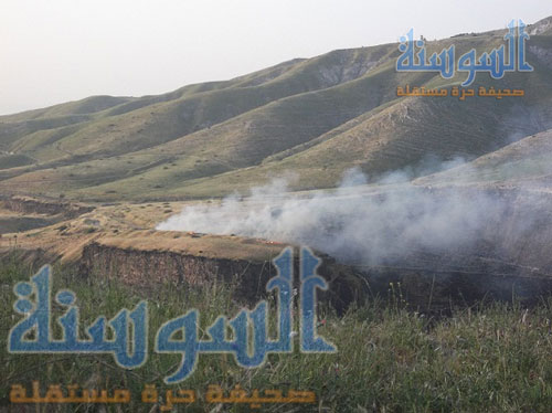 إسرائيل تبدأ بحرق الأعشاب في المناطق الحدودية
