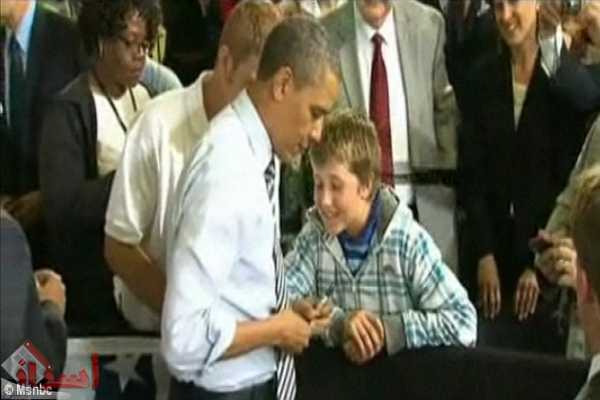 اوباما يكتب عذر لطالب بعد تغيبه عن المدرسة 