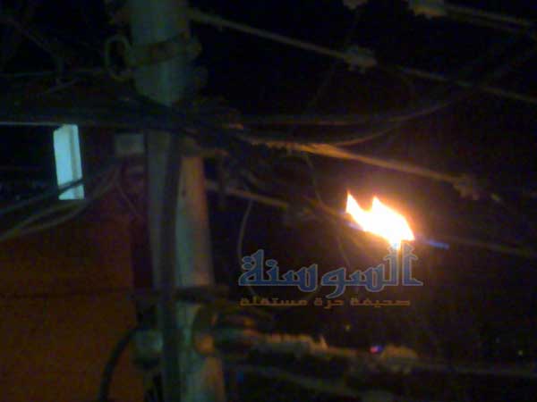 إربد : اصابة مواطن بحريق عمود كهرباء 