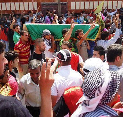  الرماثنة يشيعون الطفل السوري  ..  وتأكيد اصابة عسكري اردني 