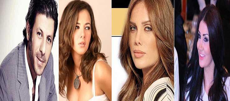إياد نصار مع نيكول وغادة في ألف ليلة وليلة