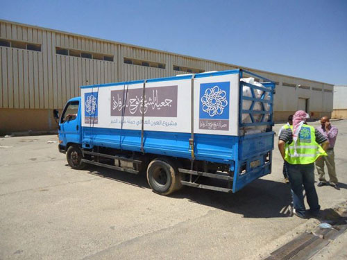جمعية الشيخ نوح تسير قافلة مساعدات إلى الزعتري