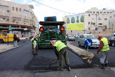 مليون دينار كلفة تعبيد شوارع عمان في ايلول