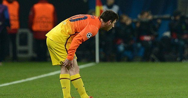 برشلونة يخسر ميسي لمدة ثلاثة أسابيع