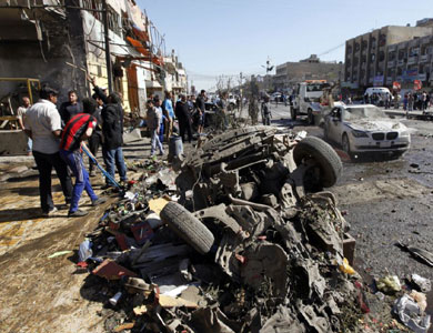 مقتل 4 اشخاص بانفجار سيارة في بغداد