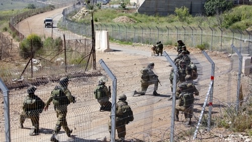 مواقع عسكرية اسرائيلية على الحدود مع سورية