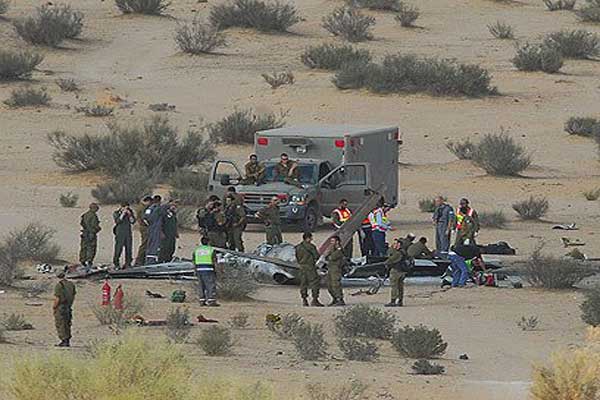 تحطم طائرة إسرائيلية بالقرب من الحدود المصرية 