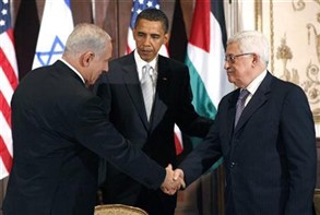 اوباما يهنئ عباس ونتانياهو على شجاعتهما 