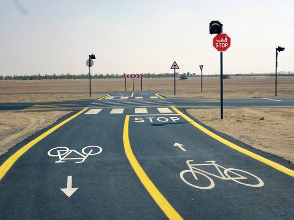 انجاز 104 كيلومترات من مسارات الدراجات الهوائية في دبي